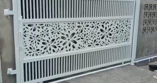 pintu besi cutting bunga minimalis aceh
