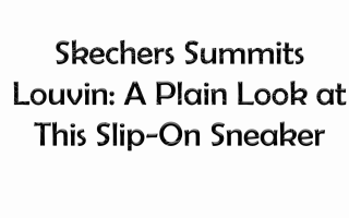 Skechers Summits Louvin: A Plain Look at This Slip-On Sneaker
